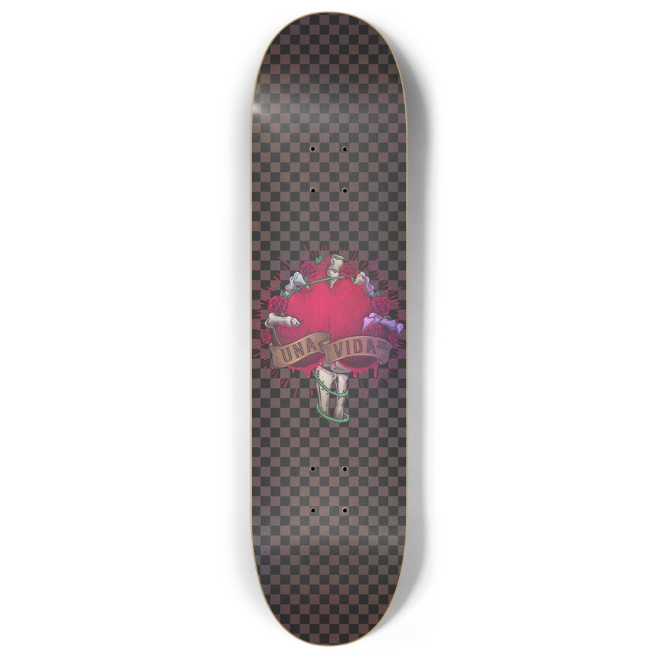 Una Vida Skeleton's Love Grip Deck (Holographic)